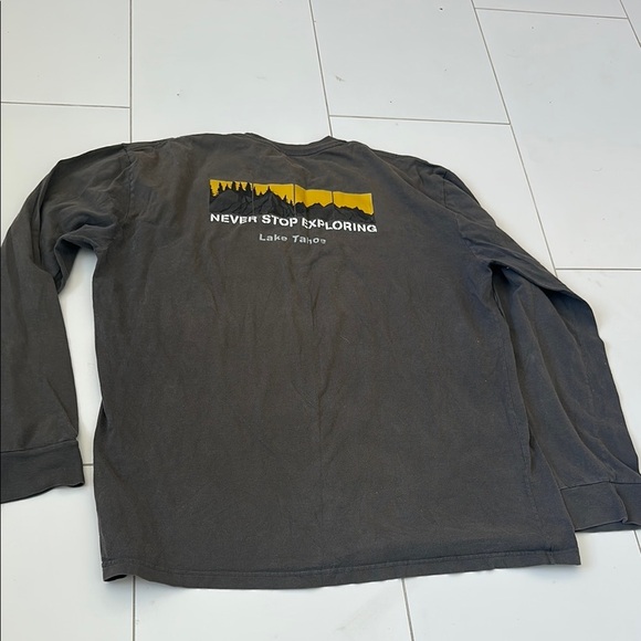 The North Face Men's Gray Long Sleeve Shirt L Lake Tahoe - Picture 1 of 4